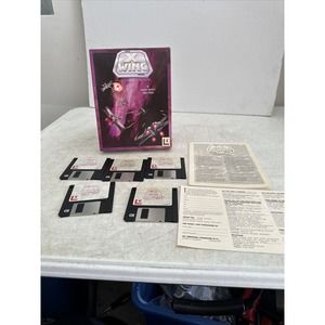 Star Wars X-Wing IBM DOS PC Computer 3.5 Video Game Space Combats Simulator